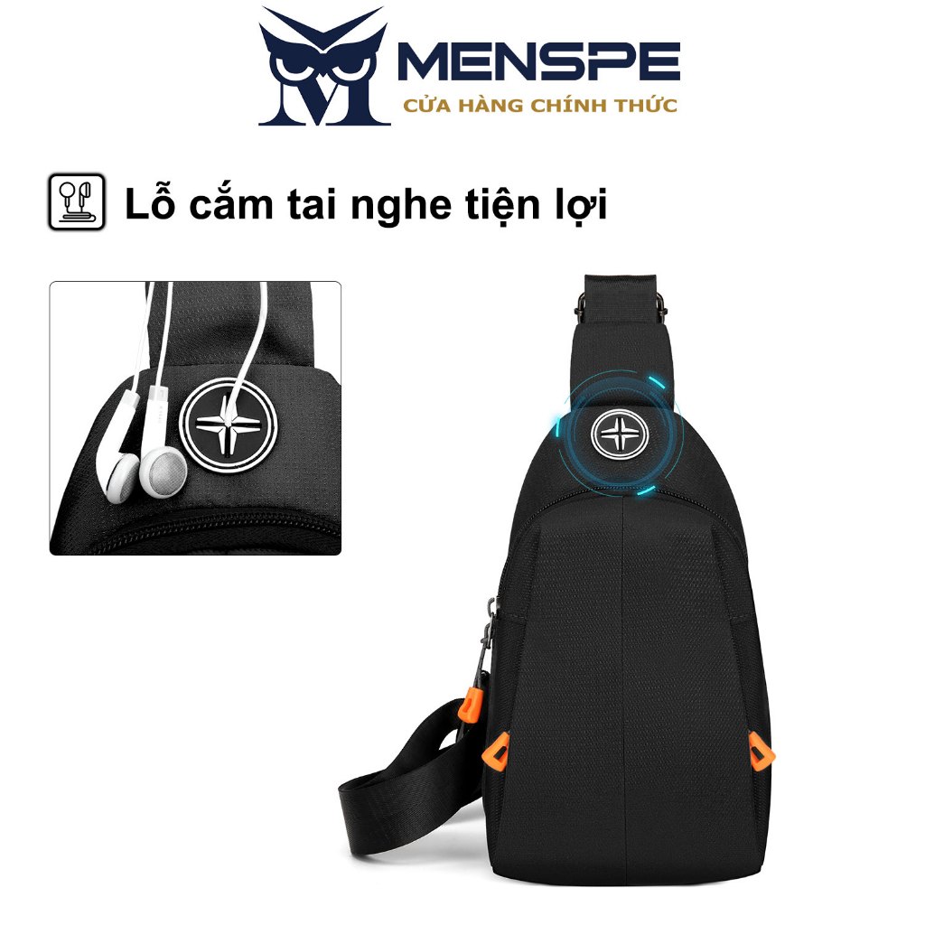 Túi thể thao MENSPE đeo chéo ngực chống thấm nước thời trang cho nam