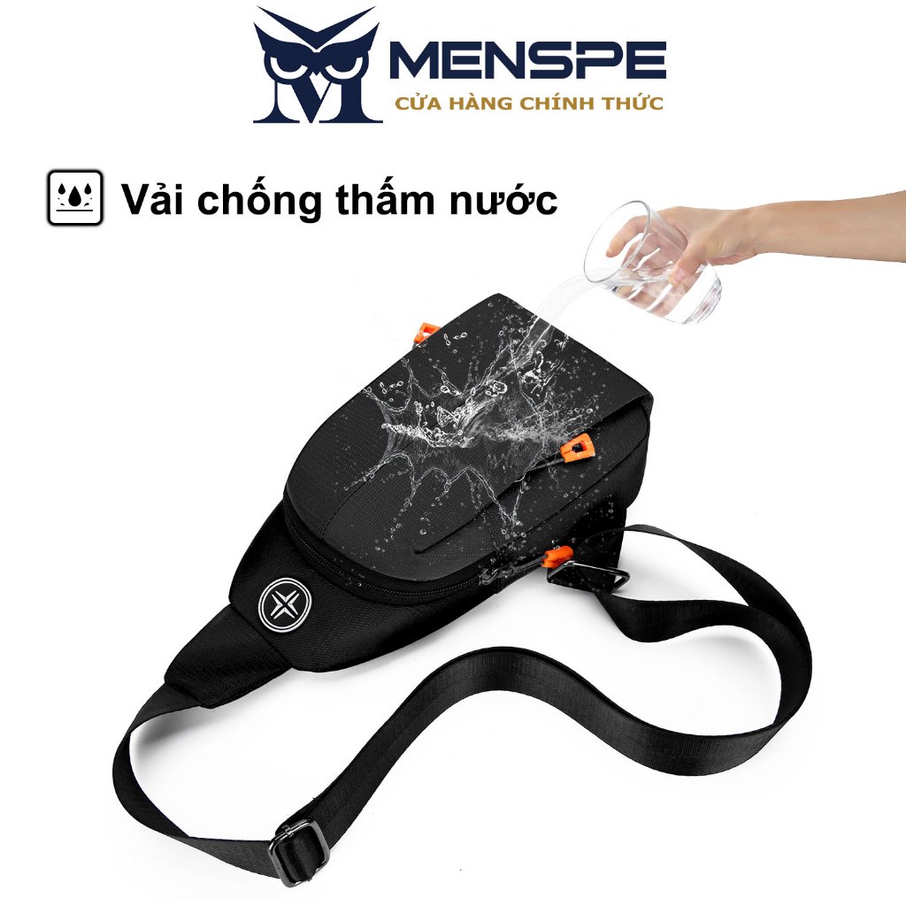 Túi thể thao MENSPE đeo chéo ngực chống thấm nước thời trang cho nam