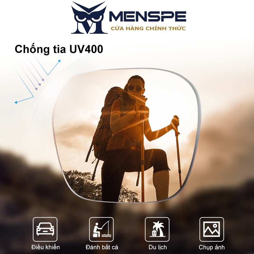 Kính mát thể thao nam MENSPE chống tia UV400 siêu nhẹ thời trang