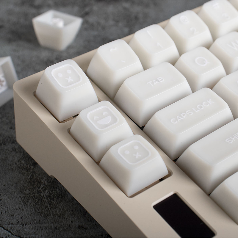 Gmk Bàn Phím Cơ 160 Phím Màu Trắng Tuyết Trong Mờ Cho alice layout mx