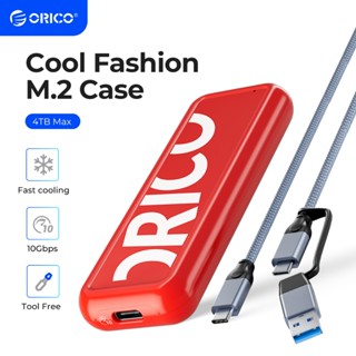  Vỏ SSD ORICO Fashion M.2 NVME với UASP USB 3.2 Gen 2 10Gbps Đầu đọc vỏ ổ cứng thể rắn gắn ngoài không cần dụng cụ Hỗ trợ M.2 NVME 4TB 2280 2260 2242 2230 SSD  CPM2C3  