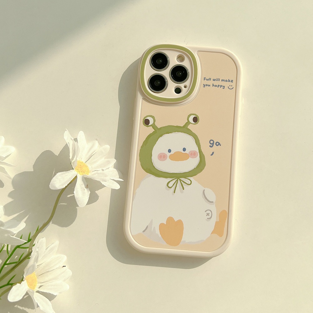 Ốp Điện Thoại Họa Tiết Vịt Dễ Thương Dành Cho iphone 14 13 Pro Max 12 15 11 xs