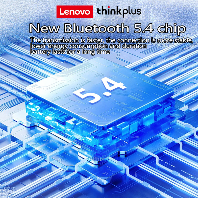 Lenovo Thinkplus X15 Pro Tai Nghe Bluetooth 5.4 HiFi Stereo Giảm tiếng ồn thông minh Tai nghe thể thao/trò chơi Với micrô cuộc gọi HD Tai nghe không dây