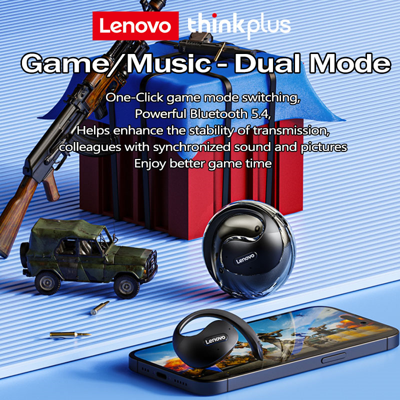 Lenovo Thinkplus X15 Pro Tai Nghe Bluetooth 5.4 HiFi Stereo Giảm tiếng ồn thông minh Tai nghe thể thao/trò chơi Với micrô cuộc gọi HD Tai nghe không dây