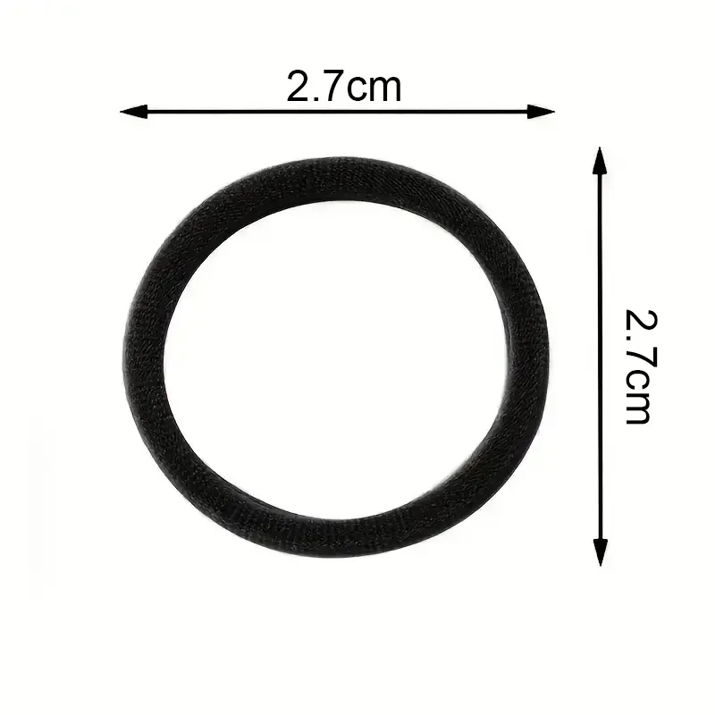 Set 50 Dây Buộc Tóc Co Giãn Nhiều Màu Sắc Bằng nylon Dành Cho Nữ