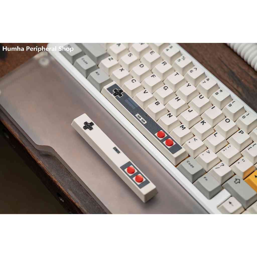 Humha Bộ Bàn Phím Cơ 6.25u Màu Đỏ Và Trắng Phong Cách retro Chất Lượng Cao