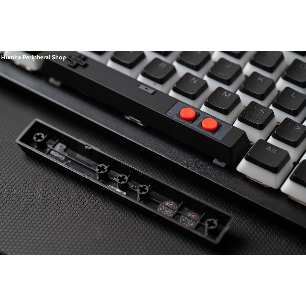 Humha Bộ Bàn Phím Cơ 6.25u Màu Đỏ Và Trắng Phong Cách retro Chất Lượng Cao