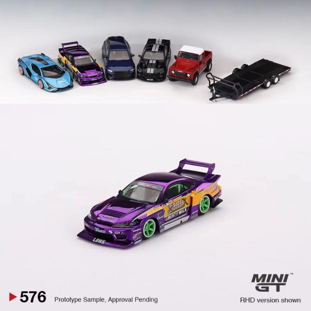 Mô Hình Xe Hơi nissan s15 silvia lb Bằng Hợp Kim Tỉ Lệ 1: 64