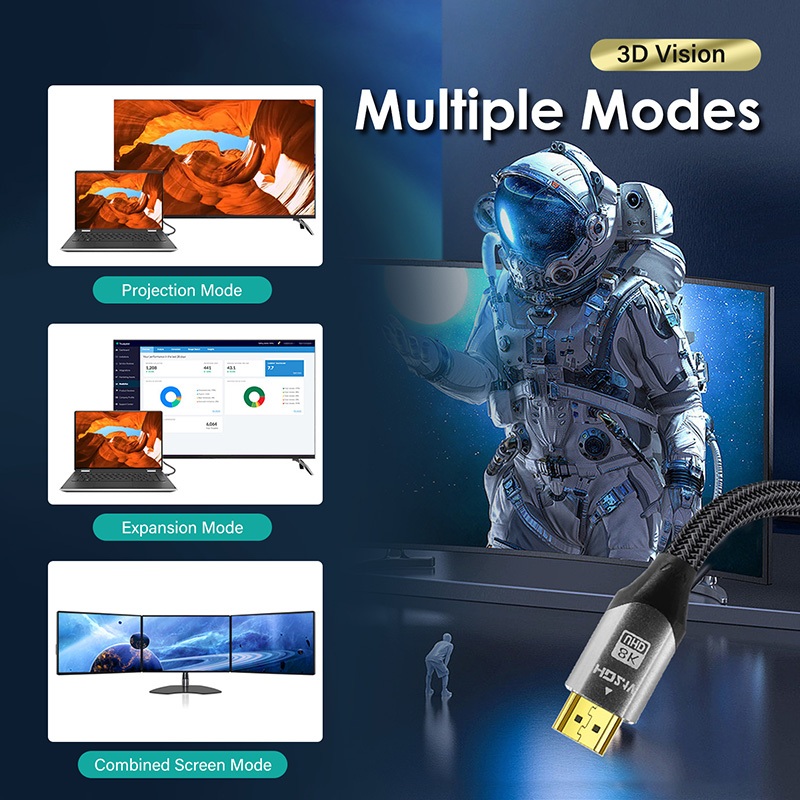 Dây Cáp hdmi Tốc Độ Cao 8k @ 60hz 4k @ 120hz hdcp 2m 3m 5m 8m 10m 12m 2 3 5 8 10 12 meters m hdmi2.1 hd 2.1