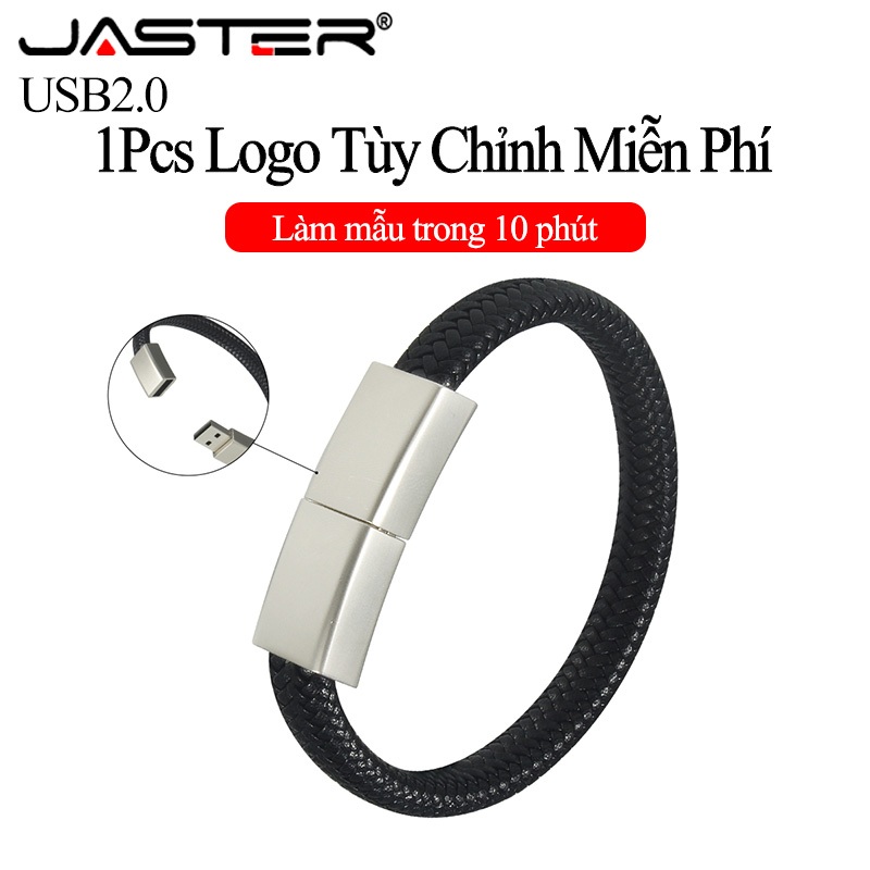 Ổ USB flash JASTER 128gb 64gb 32gb 16gb 8gb 4gb màu đen/ bạc thời trang