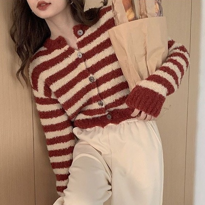 Miya Studio Áo Len áo khoác cardigan áo Christmas áo khoác Noel Giáng Sinh Cổ điển Popular Fashion Thể thao WMY23A0Y29 43Z231027