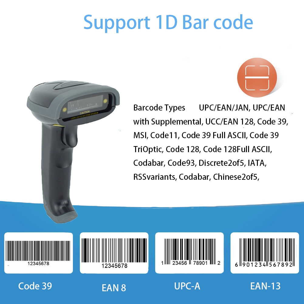 Máy Quét Mã Vạch Cầm Tay 1d Kết Nối usb