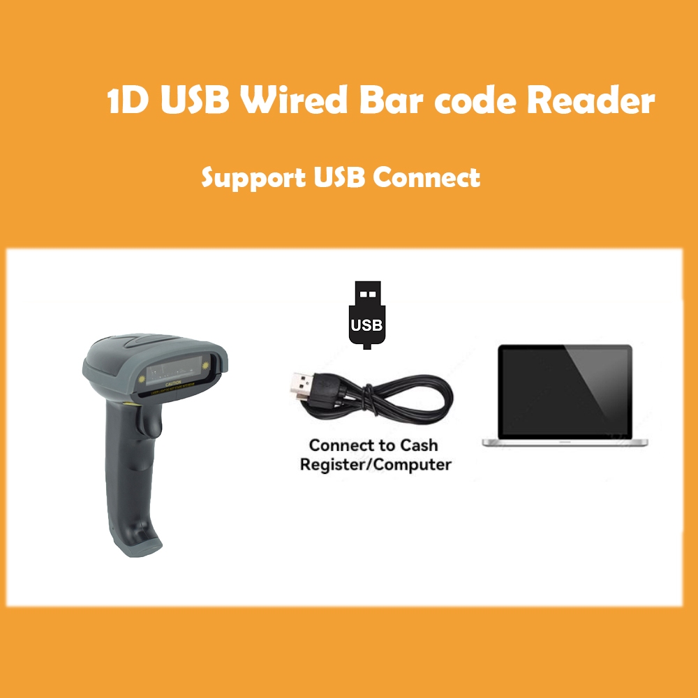 Máy Quét Mã Vạch Cầm Tay 1d Kết Nối usb