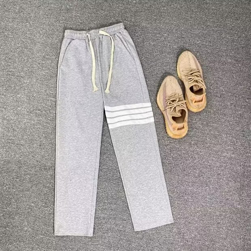 Quần Dài 4 Sọc Màu Đen Phong Cách Hàn Quốc Cho Nam bn18