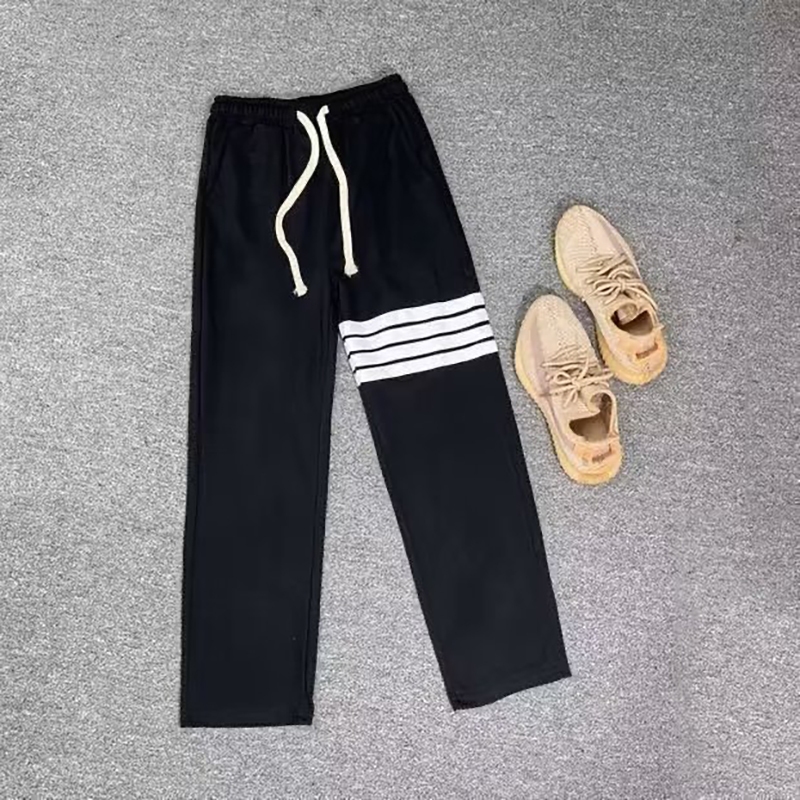 Quần Dài 4 Sọc Màu Đen Phong Cách Hàn Quốc Cho Nam bn18