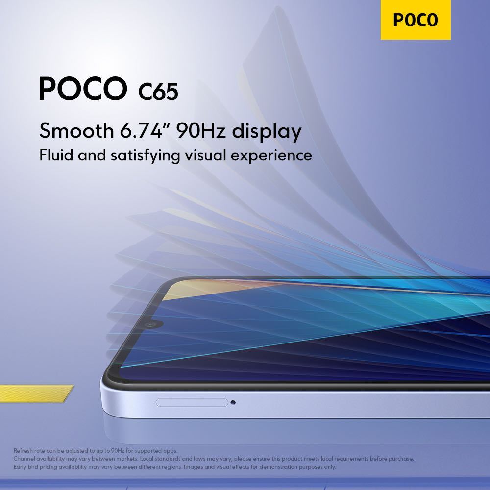 Camera Hành Trình poco c65 Phiên Bản Toàn Cầu 128gb / 256gb mediatek helio g85 octa core 5000mah 6.74 "90hz hd + 50mp
