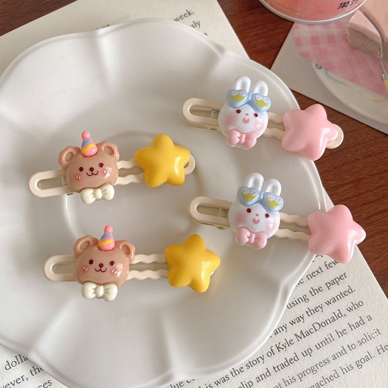 Dễ Thương kẹp tóc cute mini Hình Đám Mây / Ngôi Sao / Đám Mây Hoạt Hình Xinh Xắn