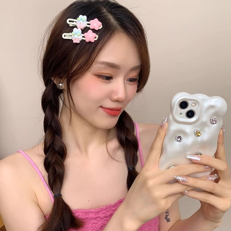 Dễ Thương kẹp tóc cute mini Hình Đám Mây / Ngôi Sao / Đám Mây Hoạt Hình Xinh Xắn