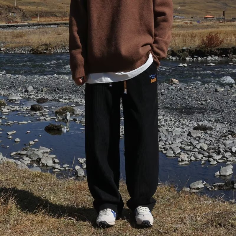 Quần ống rộng Màu Trơn Thời Trang Mùa Thu Trẻ Trung Cho Nam