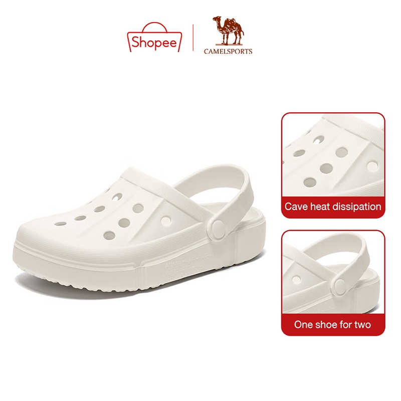 CAMEL SPORTS Sandal lỗ bít mũi đáy dày chống trượt mùa hè cho nữ