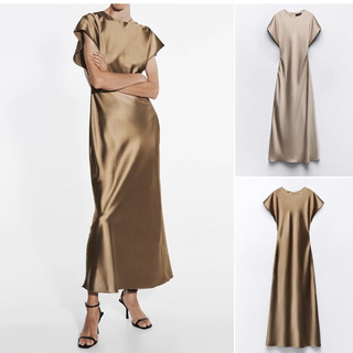 Bán Buôn Váy midi Lụa satin Họa Tiết Giải Trí 9770