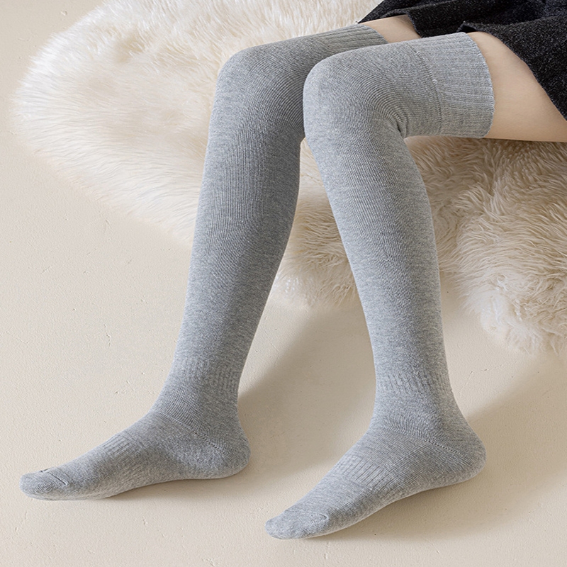 FHYL Vớ Cotton Qua Đầu Gối Giữ Ấm Mùa Đông Thoải Mái Phong Cách Nhật Bản Cho Nữ