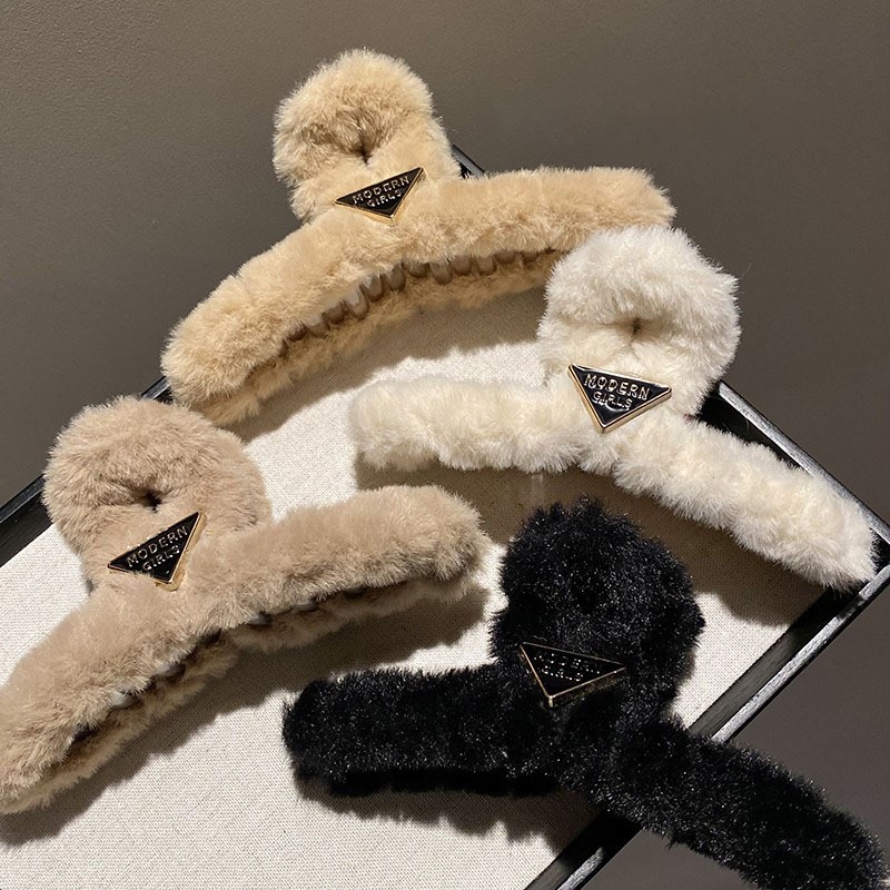 Kẹp Tóc Hình Cá Mập Bằng Lông Nhung Thời Trang Thu Đông Mới 2023 Dành Cho Bạn Nữ