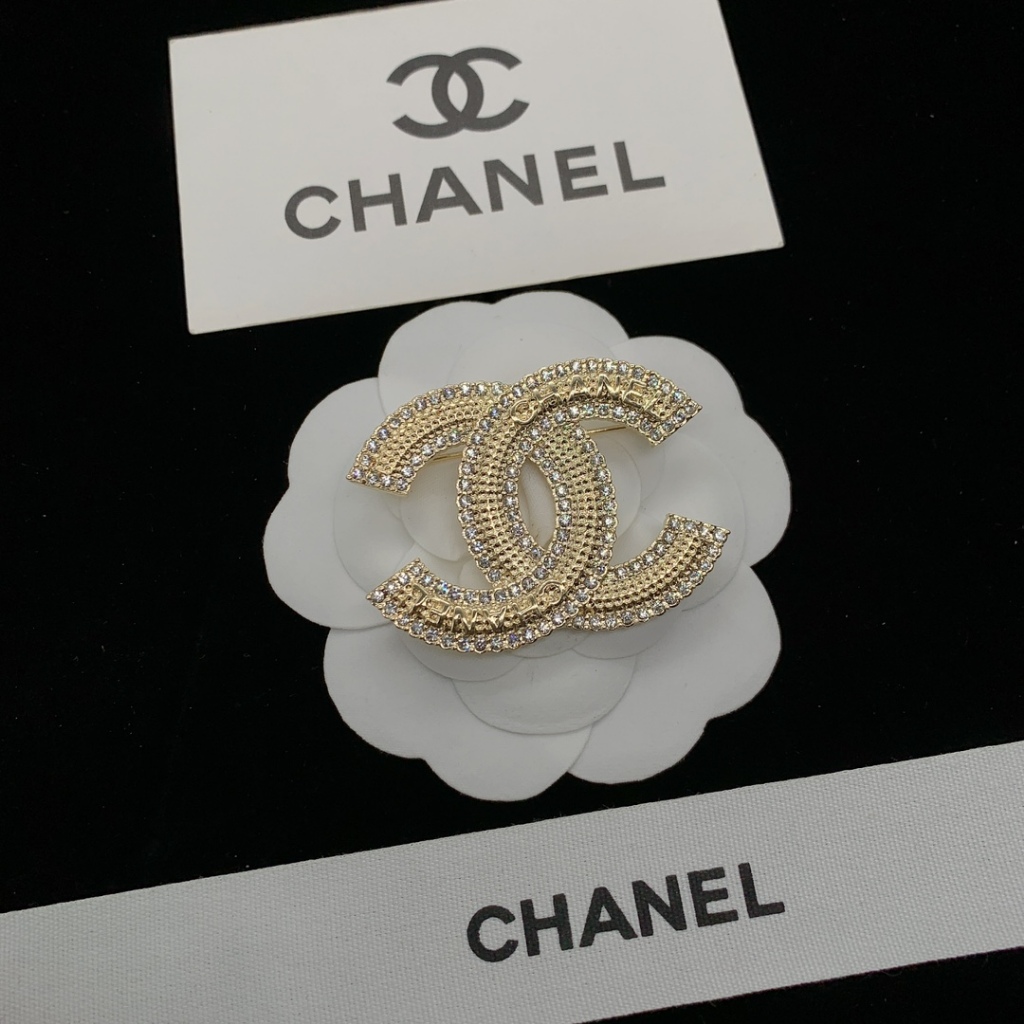 Ghim Cài Áo Mạ Bạc 925 Hình Chữ Cái Đính Đá Thời Trang