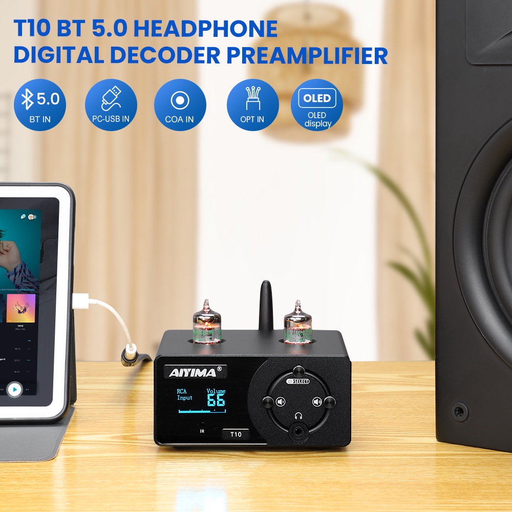 Aio Bộ Giải Mã Âm Thanh Tai Nghe bluetooth qcc3031 Aptxial opt pc-usb t10