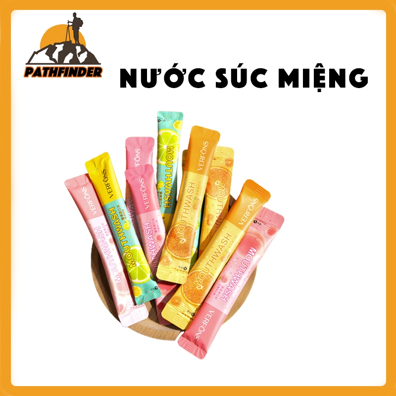 Nước súc miệng hương thơm, nước súc miệng hương trái cây tươi mát và chăm sóc, nước súc miệng đóng túi tươi và dùng một lần
