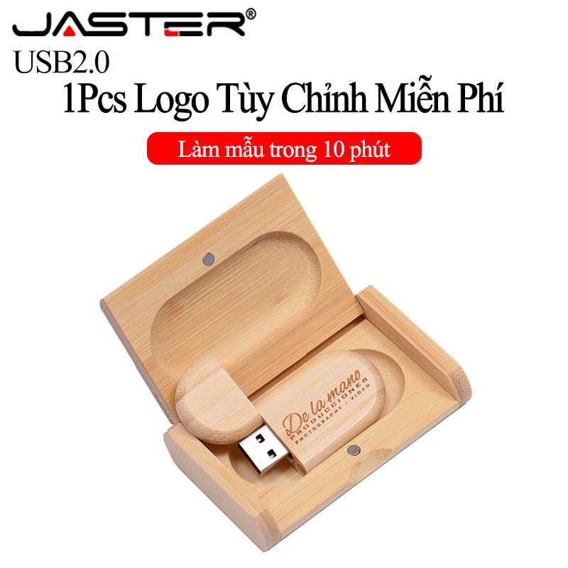 Jaster (logo tùy chỉnh miễn phí) ổ đĩa flash usb 64gb quà tặng đám cưới usb 2.0 thẻ nhớ 32gb gỗ với hộp ổ bút 16gb khắc laser u đĩa 8gb studio chụp ảnh pendrive 4gb