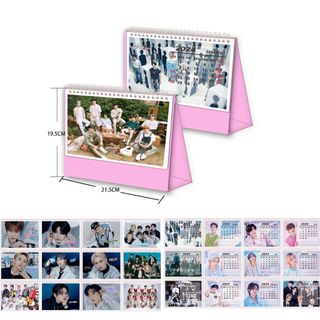 Mới lịch để bàn năm 2024 nhóm nhạc k-pop bts blackpink twice got7 2023