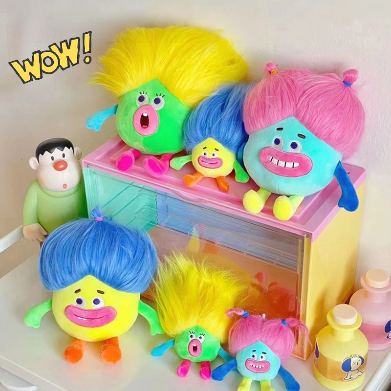 Bông búp bê đầu móc khóa đồ chơi sang trọng túi học sinh sáng tạo mặt dây chuyền cô gái quà tặng sinh nhật