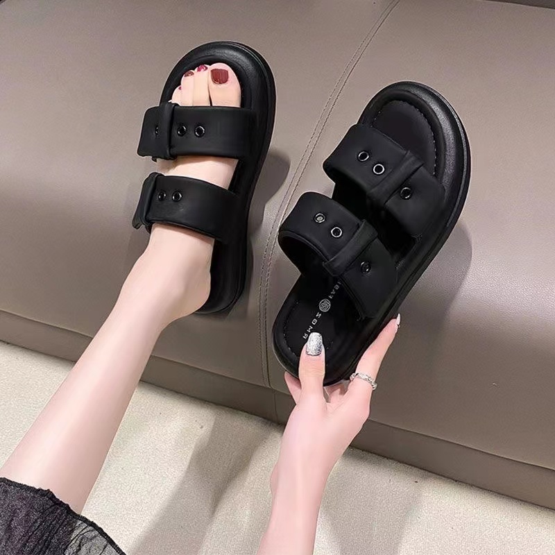 Dép Quai Ngang Đế Dày Nữ Thời Trang Dành Cho