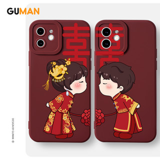 Ốp lưng GUMAN mềm tết nam nữ cặp đôi dễ thương đẹp Cho iPhone 16 15 14 13 12 11 Pro Max SE 2020 X XR XS 8 7 ip 6S 6 Plus kute xyb2507