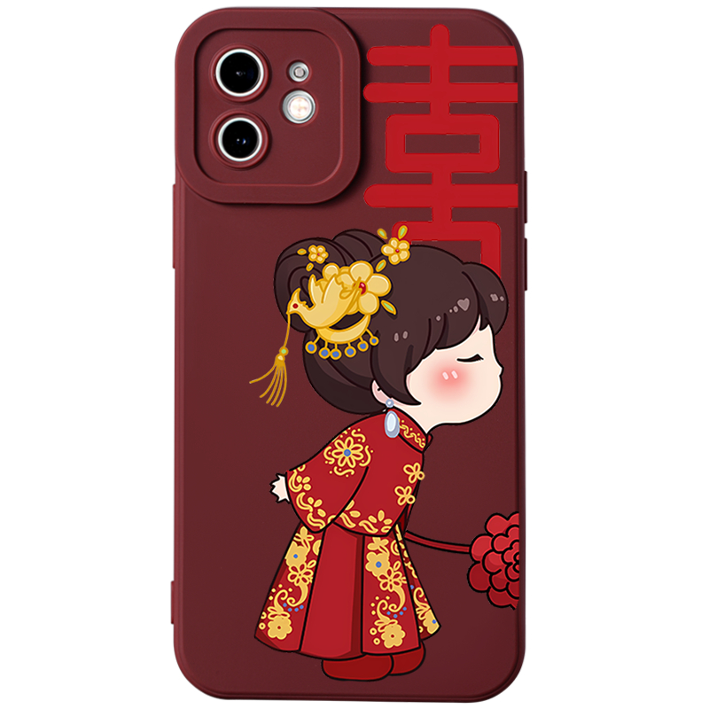 Ốp lưng GUMAN mềm tết nam nữ cặp đôi dễ thương đẹp Cho iPhone 15 14 13 12 11 Pro Max SE 2020 X XR XS 8 7 ip 6S 6 Plus kute xyb2507