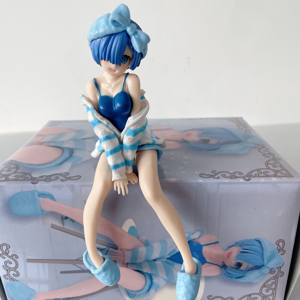 Mô Hình Nhân Vật Re: Life in a different world from zero ram rem Ngồi xuống 14cm Bằng pvc