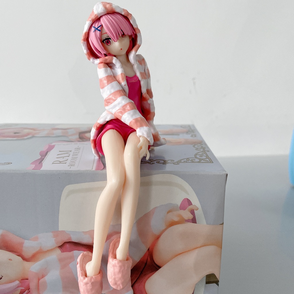 Mô Hình Nhân Vật Re: Life in a different world from zero ram rem Ngồi xuống 14cm Bằng pvc