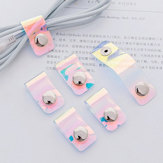 Dụng cụ quấn dây cáp sạc điện thoại di động màu laser sắp xếp gọn gàng sắp xếp gọn gàng