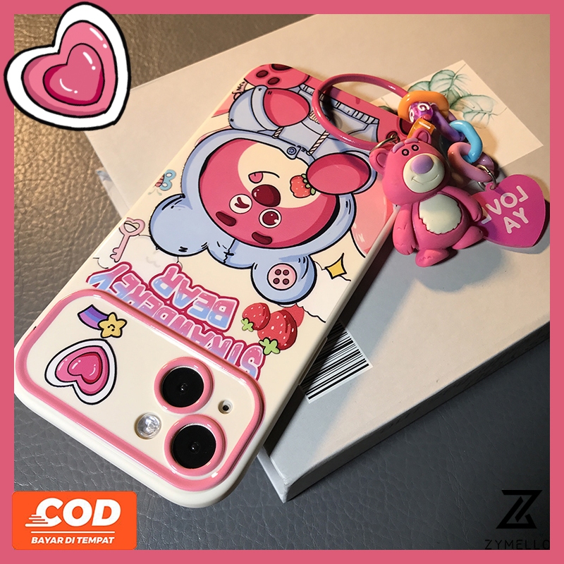 Ốp điện thoại OPPO Reno 11 5G Reno 11 Pro Reno 10 5G Reno 10 Pro 5G Reno 8T 5G Reno 8T 4G Reno 8Z Reno 7Z Reno 8 Reno 8 Reno 5 Reno 7 4G Reno 6 4G Phim hoạt hình dễ thương TPU dâu tây Ốp điện thoại gấu