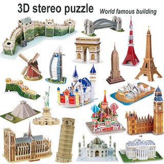 Xếp Hình 3d hấp dẫn các mô hình giấy hấp dẫn của khách du lịch khắp nơi trên thế giới. Bộ Đồ Chơi Lắp Ráp Kỳ Diệu Thế Giới Và Làm cho họ thu thập được những điều đáng tin cậy