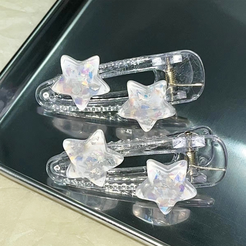 Miumiua🔮Y2K Kẹp Tóc Acrylic Hình Ngôi Sao Hoạt Hình Phong Cách Hàn Quốc Thời Trang SANRIO 7 Mùa Hè Cho Nữ