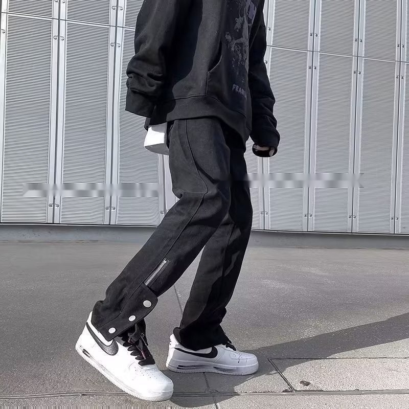 Quần jeans Dài Ống Rộng Phong Cách harajuku Thời Trang Cho Nam