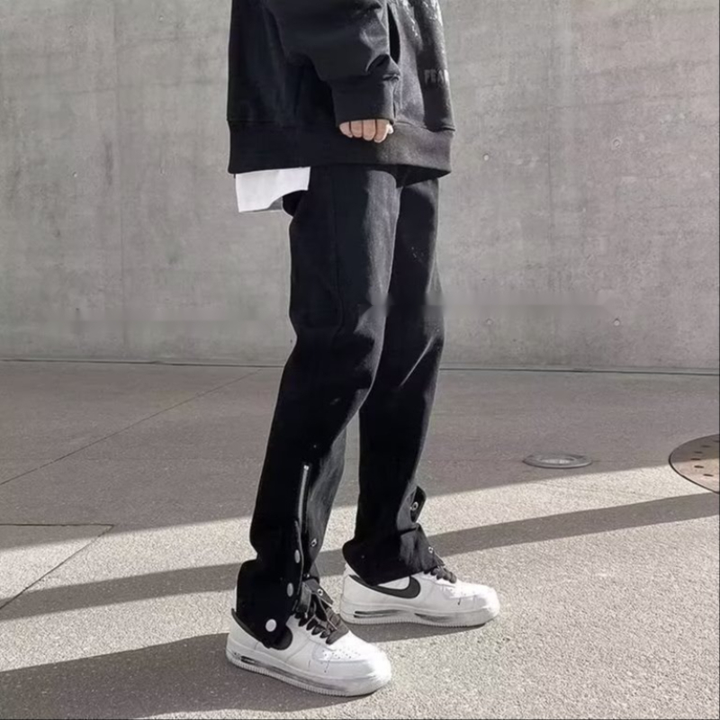 Quần jeans Dài Ống Rộng Phong Cách harajuku Thời Trang Cho Nam