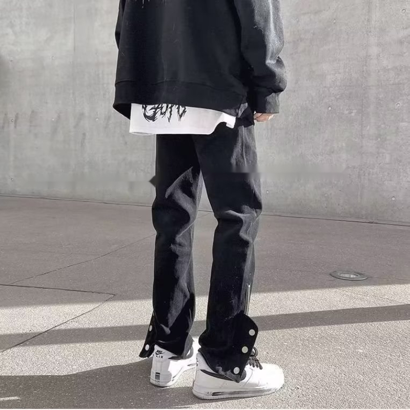 Quần jeans Dài Ống Rộng Phong Cách harajuku Thời Trang Cho Nam