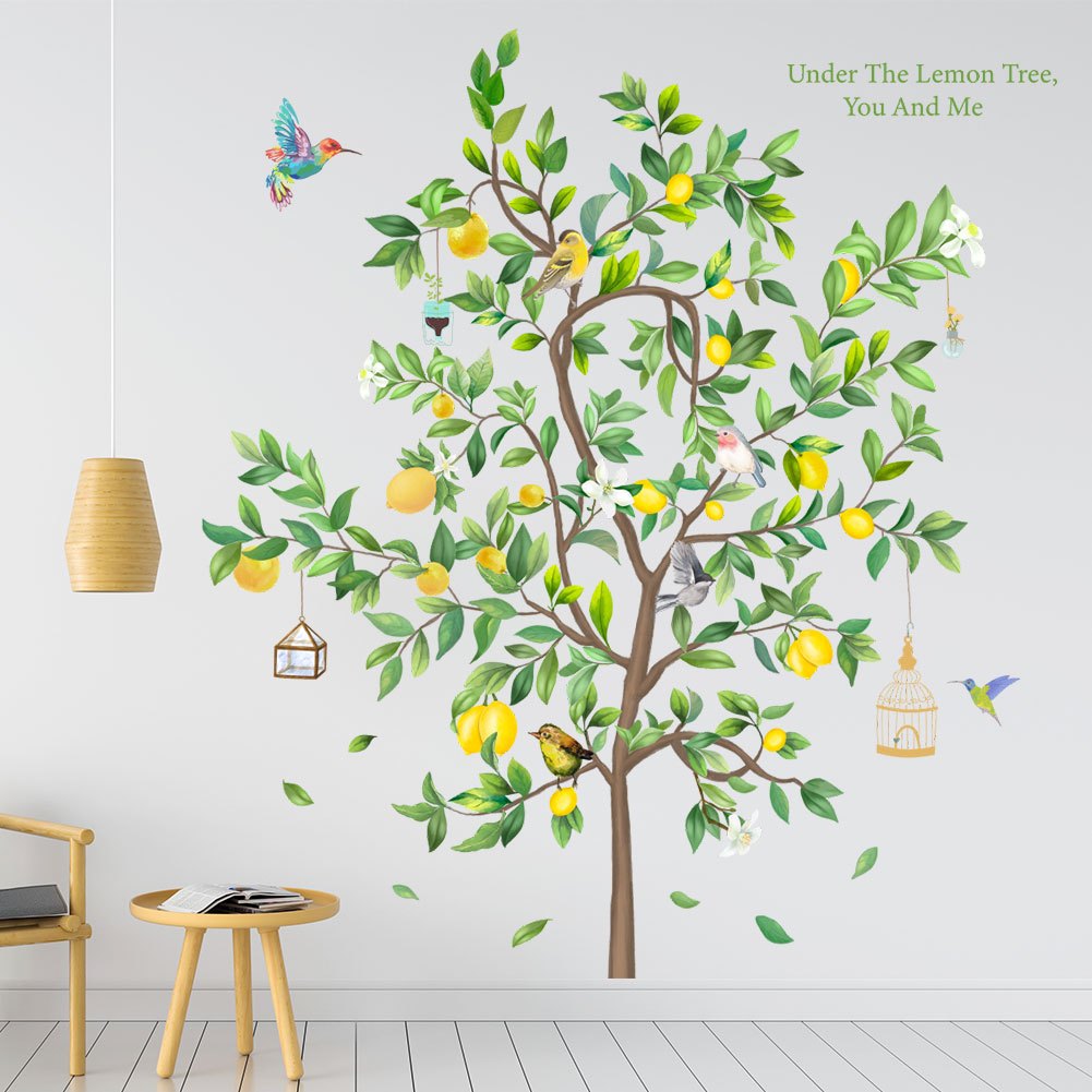 Sticker Dán Tường Họa Tiết Hình Cái Cây Và Con Thỏ Dùng Trong Trang Trí Phòng