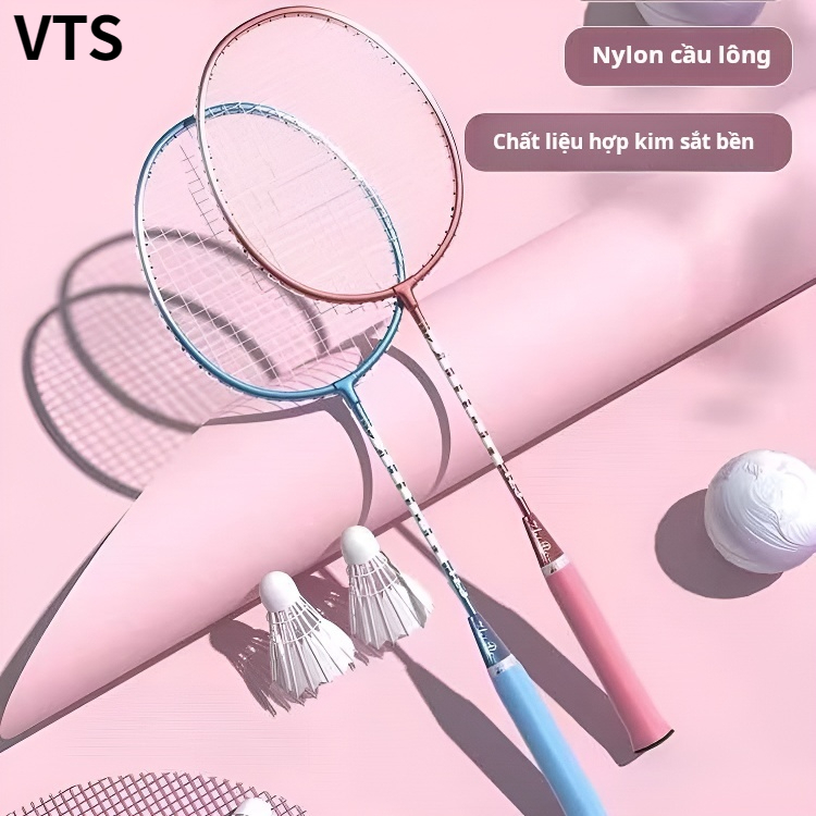 Vợt tập vợt cầu lông siêu nhẹ, có độ đàn hồi cao và bền bỉ cho giải trí đôi