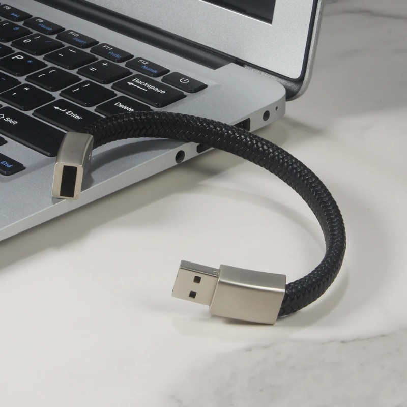 Usb Dung Lượng 64gb 32gb Dạng Vòng Đeo Tay Màu Đen Chống Nước 16gb 8gb
