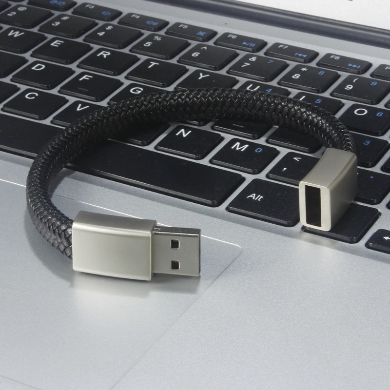 Usb Dung Lượng 64gb 32gb Dạng Vòng Đeo Tay Màu Đen Chống Nước 16gb 8gb