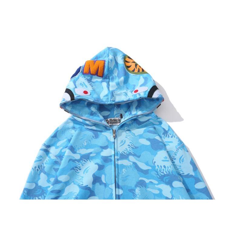 Áo Khoác BAPE Có Mũ Trùm Đầu Phong Cách Mới Dành Cho Nam Và Nữ # 1223